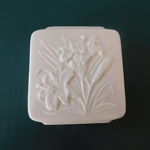 Vintage Lenox Rectangular Tiger Lily Vase
