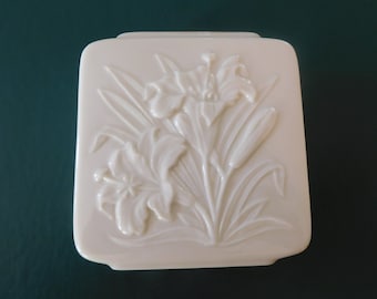 Vintage Lenox Rectangular Tiger Lily Vase