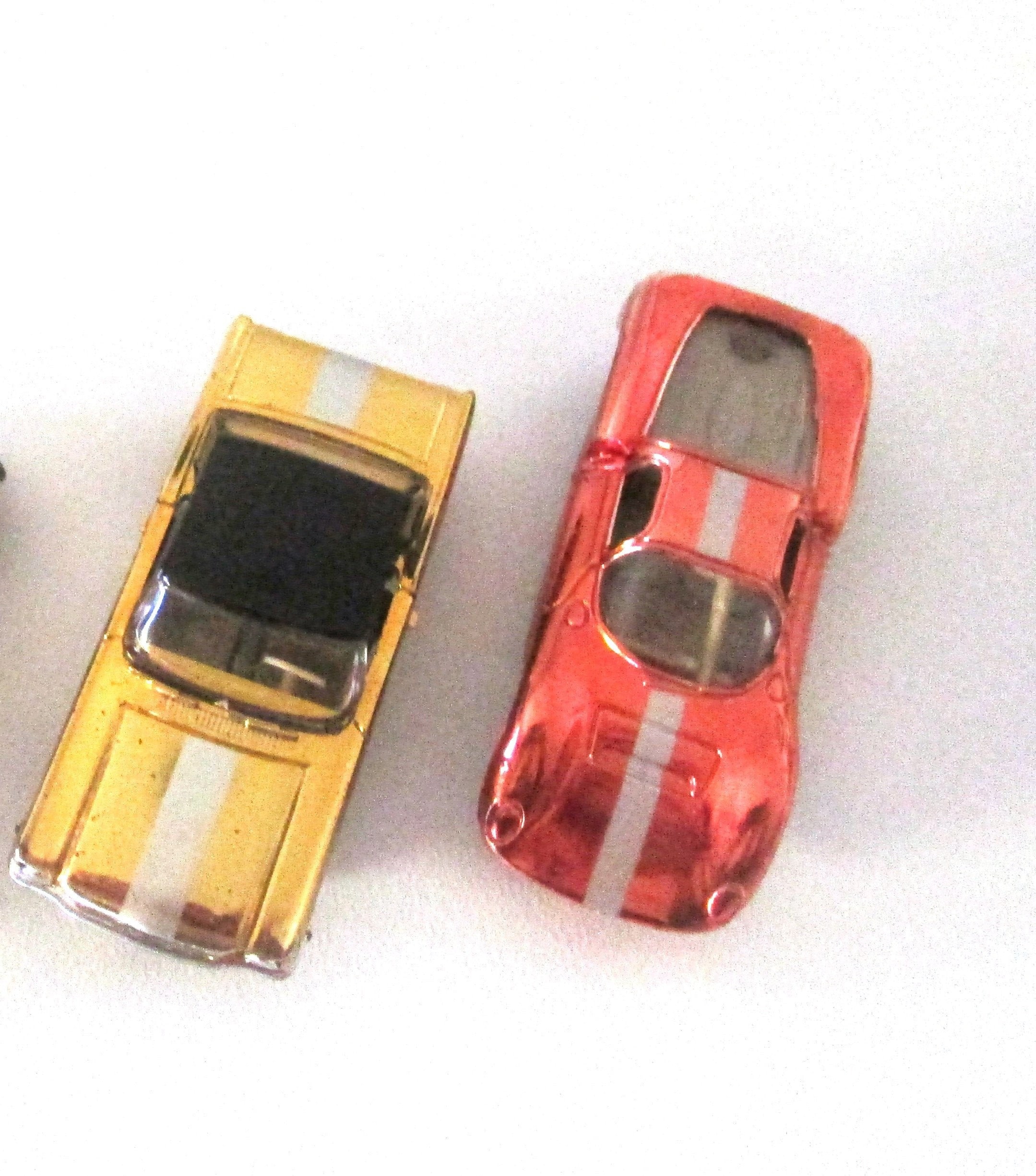 Vintage Aurora Cigar Box Cars, Mustang Hardtop #6118 and