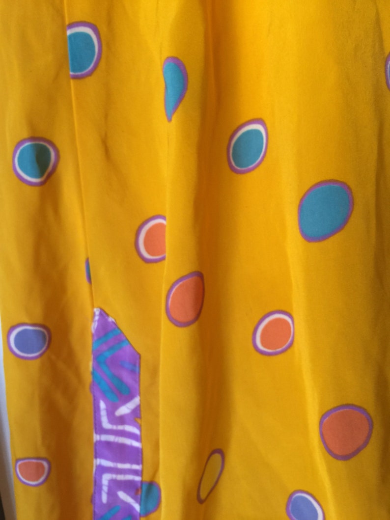 70s slip dress polka dot vintage dress,retro see thru vintage cover up 1970s vintage polka dot silky soft bathing suit coverup yellow
