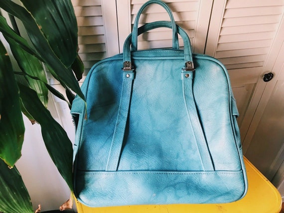 vintage american tourister luggage blue