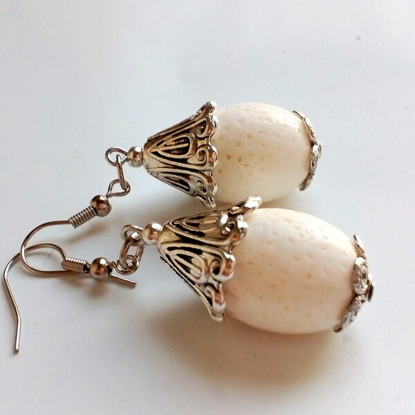 Coral Earrings (White) main image 1