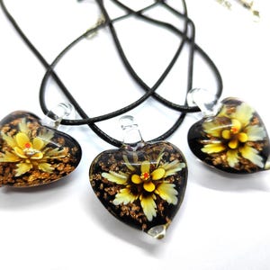 Murano Glass Heart Necklace, Heart Necklace, Murano Glass Jewelry, Glass Heart, Murano Jewelry, Glass Necklace, Murano Glass Pendant
