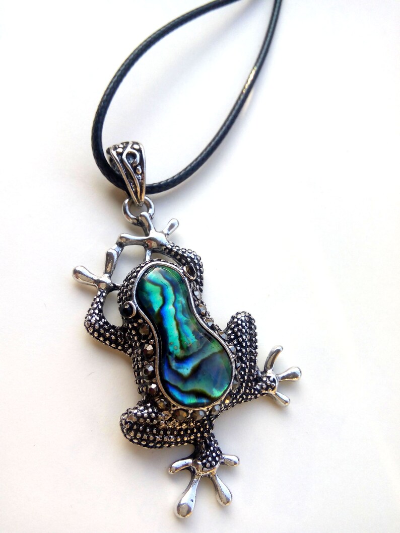 Frog Necklace Frog Jewelry Frog Pendant Animal Jewelry Etsy