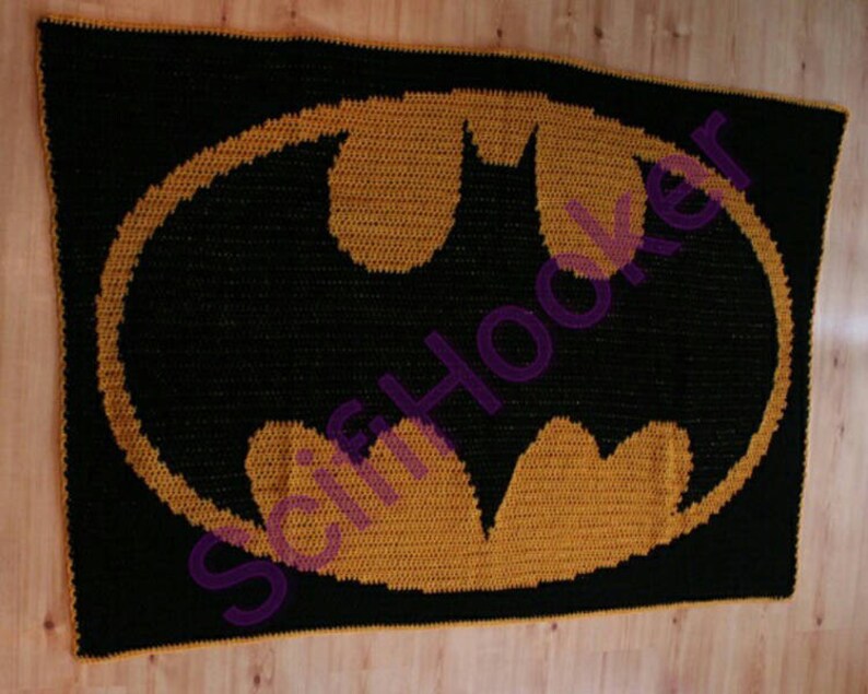 Batman Blanket Pattern Etsy