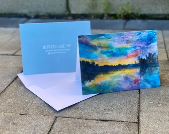 Burden Lake Greeting Card