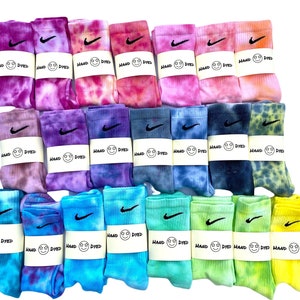 Tie Dye Nike Socks, Tie Dye Socks, Custom Nike Socks, Adult Socks, Family Socks,Kids Socks,Baby Socks,Fun Socks,Nike Dyed Socks, Cute Socks