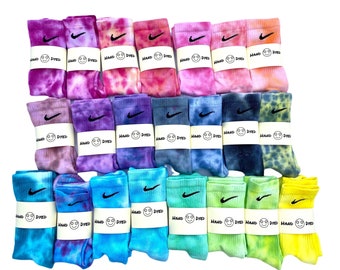 Tie Dye Nike Socks Tie Dye Socks Custom Nike Socks Adult Socks Family Socks kids Socks baby Socks fun Socks nike Dyed Socks Cute Socks Etsy