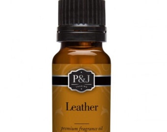 Leather Slime Scents Fragrance Oils P&J Scent Oil 10ML Aroma Supplies Ingredients Slimes Bath Bombs Soaps Candles Supply Crafts