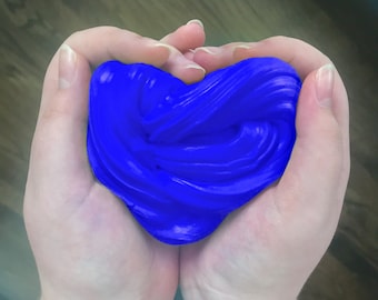 Blue Scented Butter Slime Fluffy Soft Putty Made With Black Japanese Daiso Clay Kids Stress Relief Toy Goody Bag Gift Childrens Present
