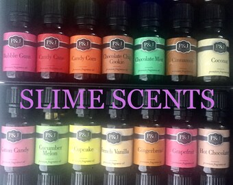 Slime Scents Fragrance Oils P&J Scent Oil 10ML Aroma Supplies Ingredients Slimes Bath Bombs Soaps Candles Supply Crafts