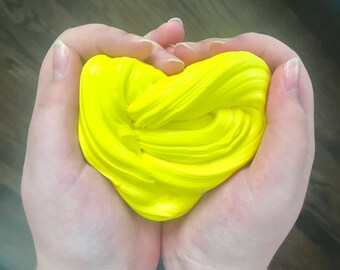 Banana Scented Butter Slime Fluffy Soft Putty Made With Yellow Japanese Daiso Clay Kids Stress Relief Toy Goody Bag Gift Childrens Present