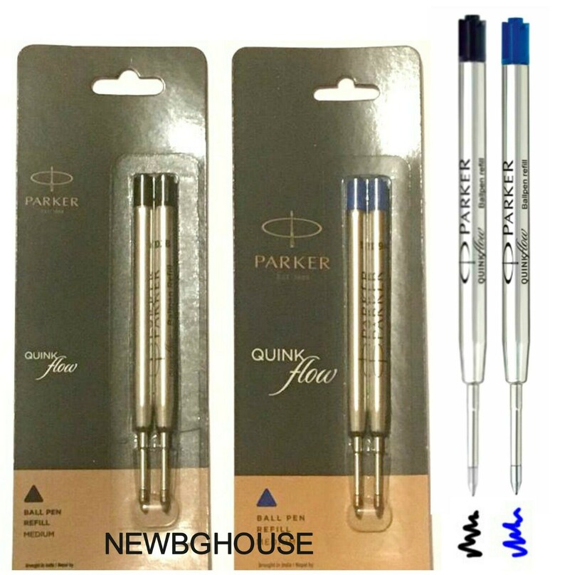 Genuine Parker Pen Refills Medium Quinkflow Ballpoint Pen Etsy