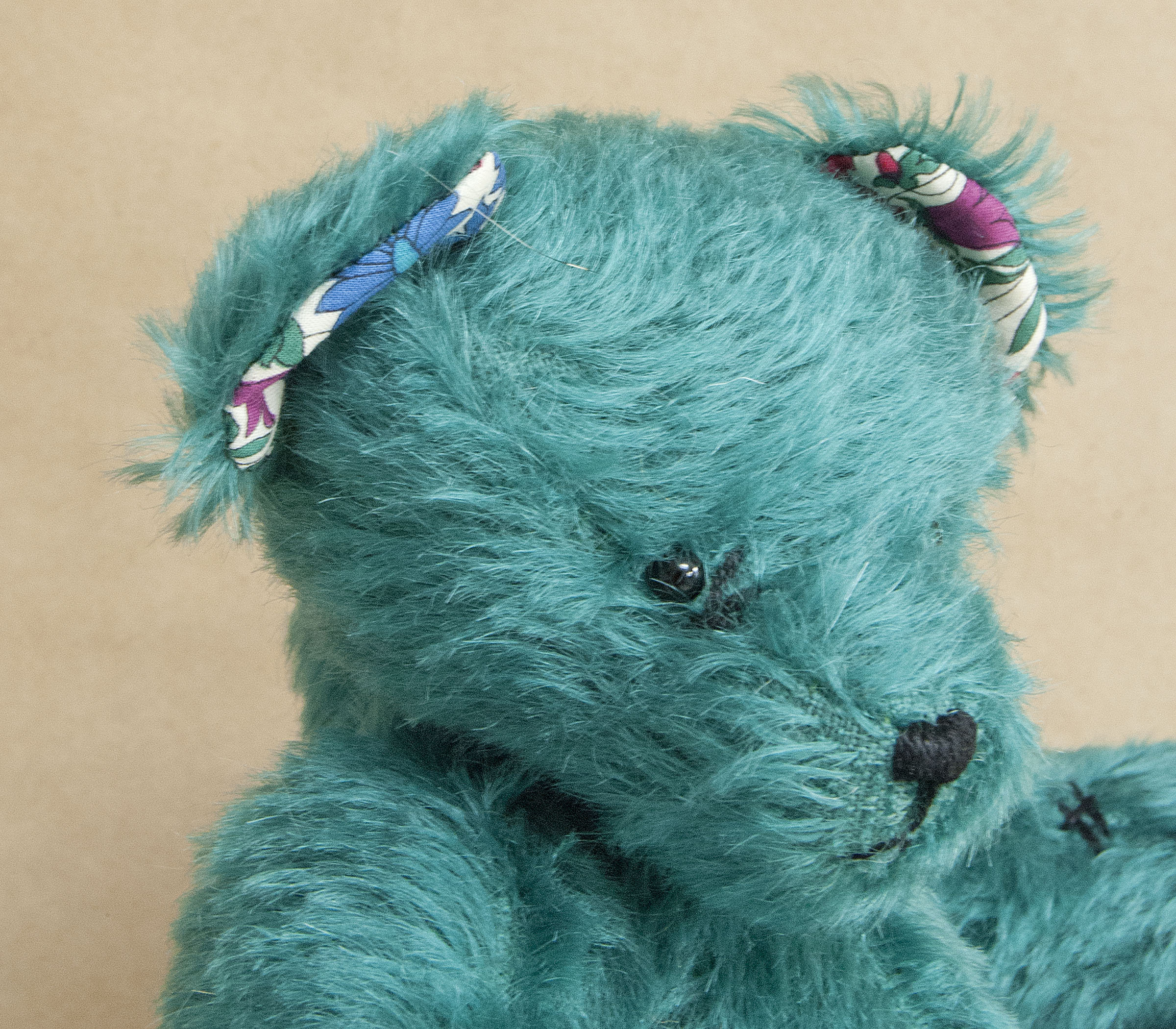 Emerald Green Teddy Bear Handmade by BearTonBorough in a Etsy