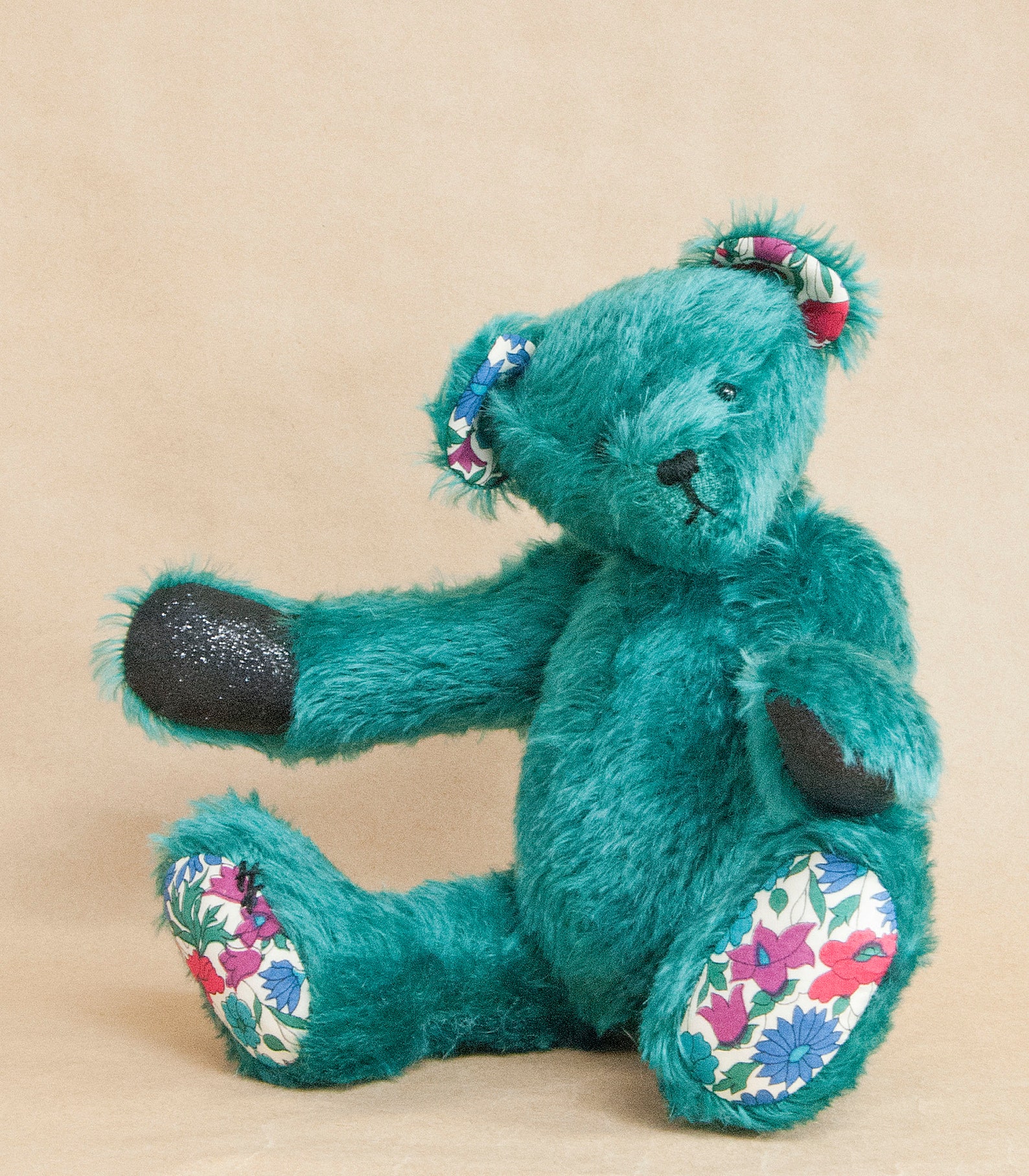 Emerald Green Teddy Bear Handmade by BearTonBorough in a Etsy