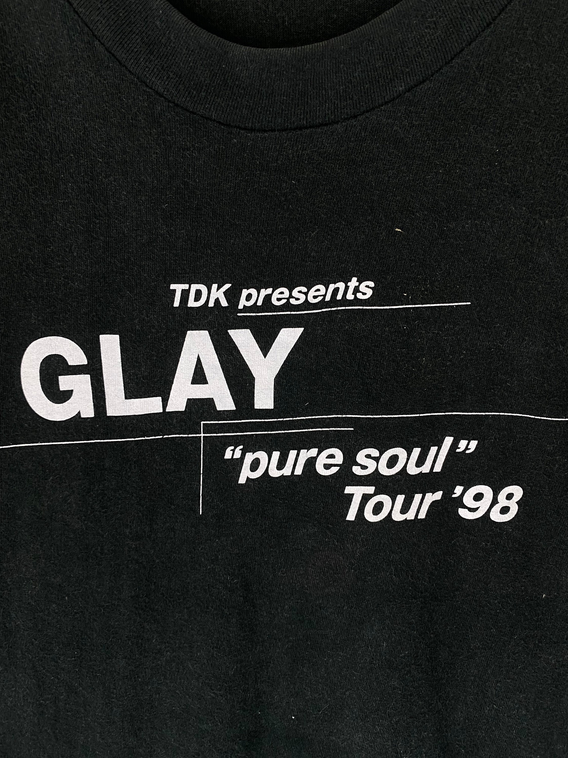 Vintage 90’s 1998 Glay Pure soul tour japan band Tshirt tee
