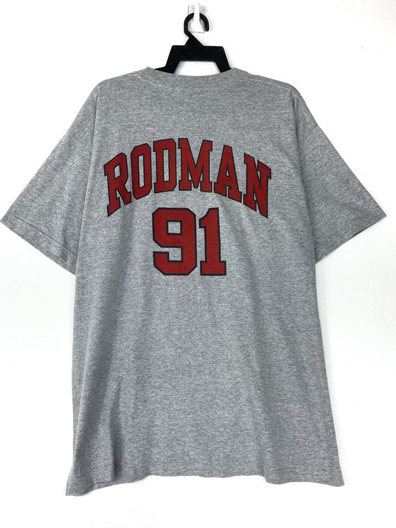 Vintage 90’s Dennis Rodman nba player tshirt tee c