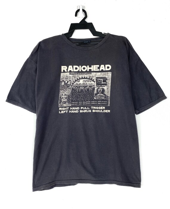 Vintage 2000 Radiohead Thom Yorke band tshirt rock