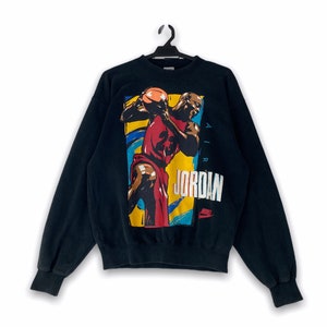 Vintage 90 Nike Air Jordan sudadera Jumper Michael Jordan | Etsy España