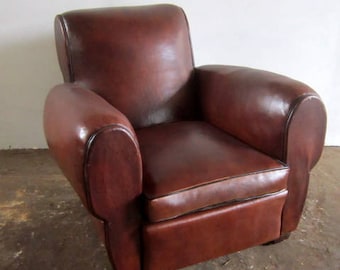 Vintage leather club Chair