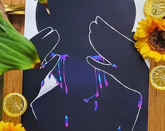 Galaxy Tears Print l Emotional Healing Art