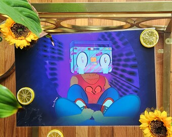 BoomBox Print l Heartbroken l Emotional Art