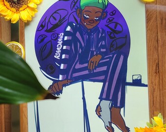 Black Beetlejuice Print