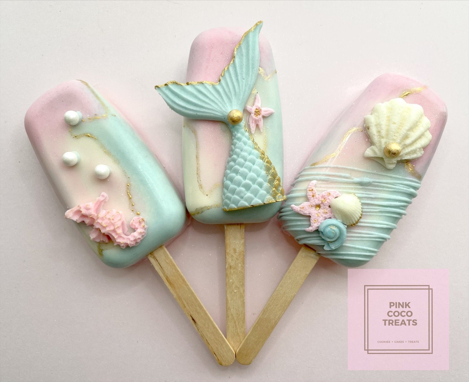 Mermaid Cakesicles Etsy