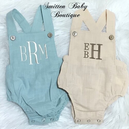 Newborn Boy Coming Home Outfit Crochet Baby Romper and Hat Etsy