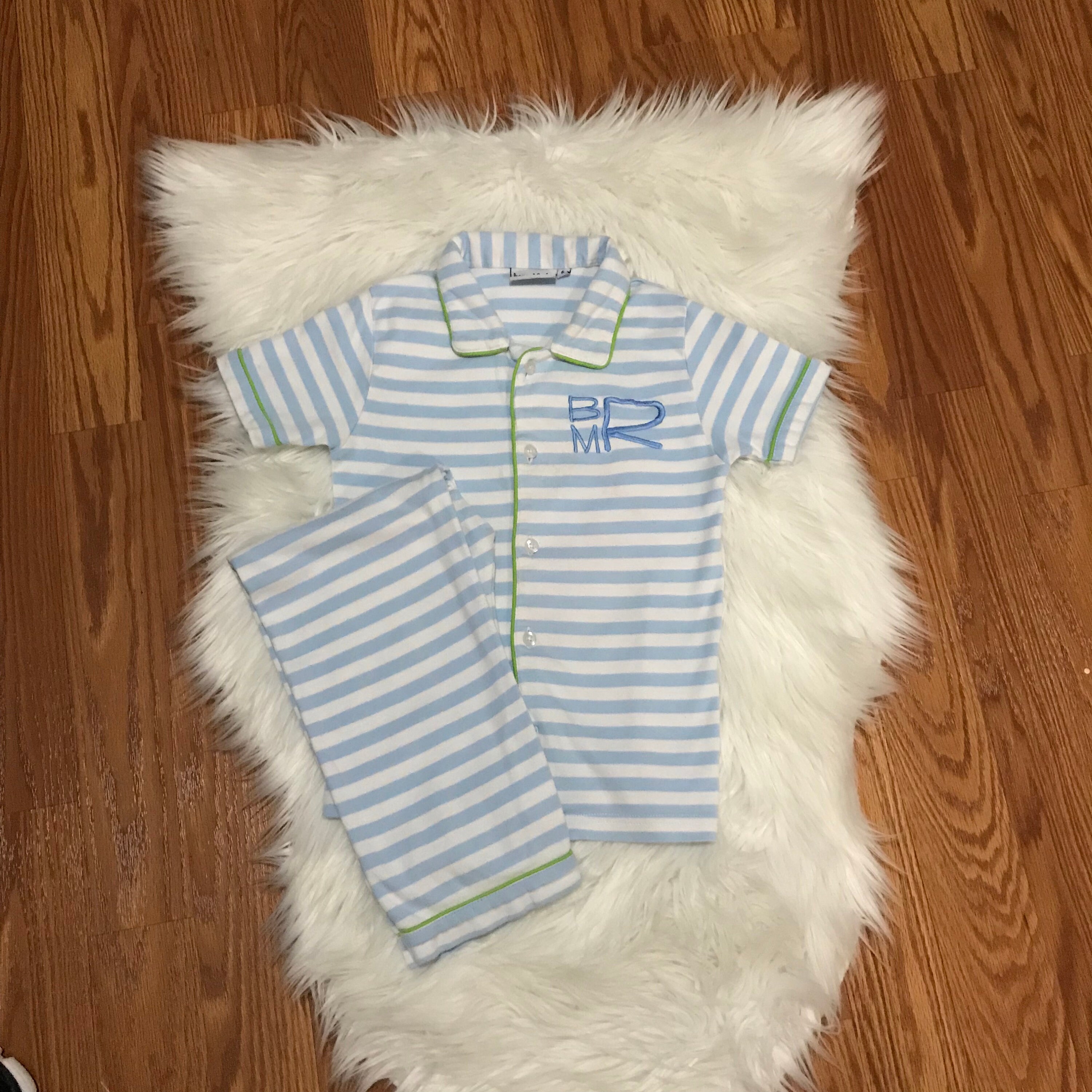 Boy Spring Pajamas Easter kids monogrammed pajamas Etsy