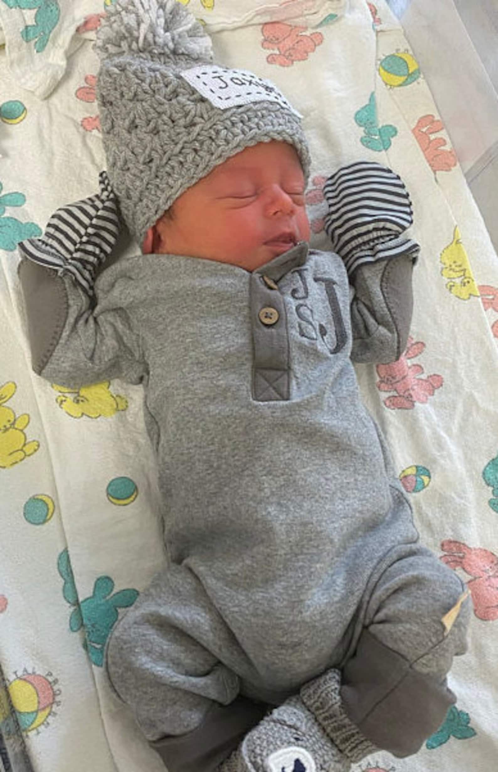 Newborn Boy Coming Home Outfit Baby Boy Going Home Outfit for Etsy