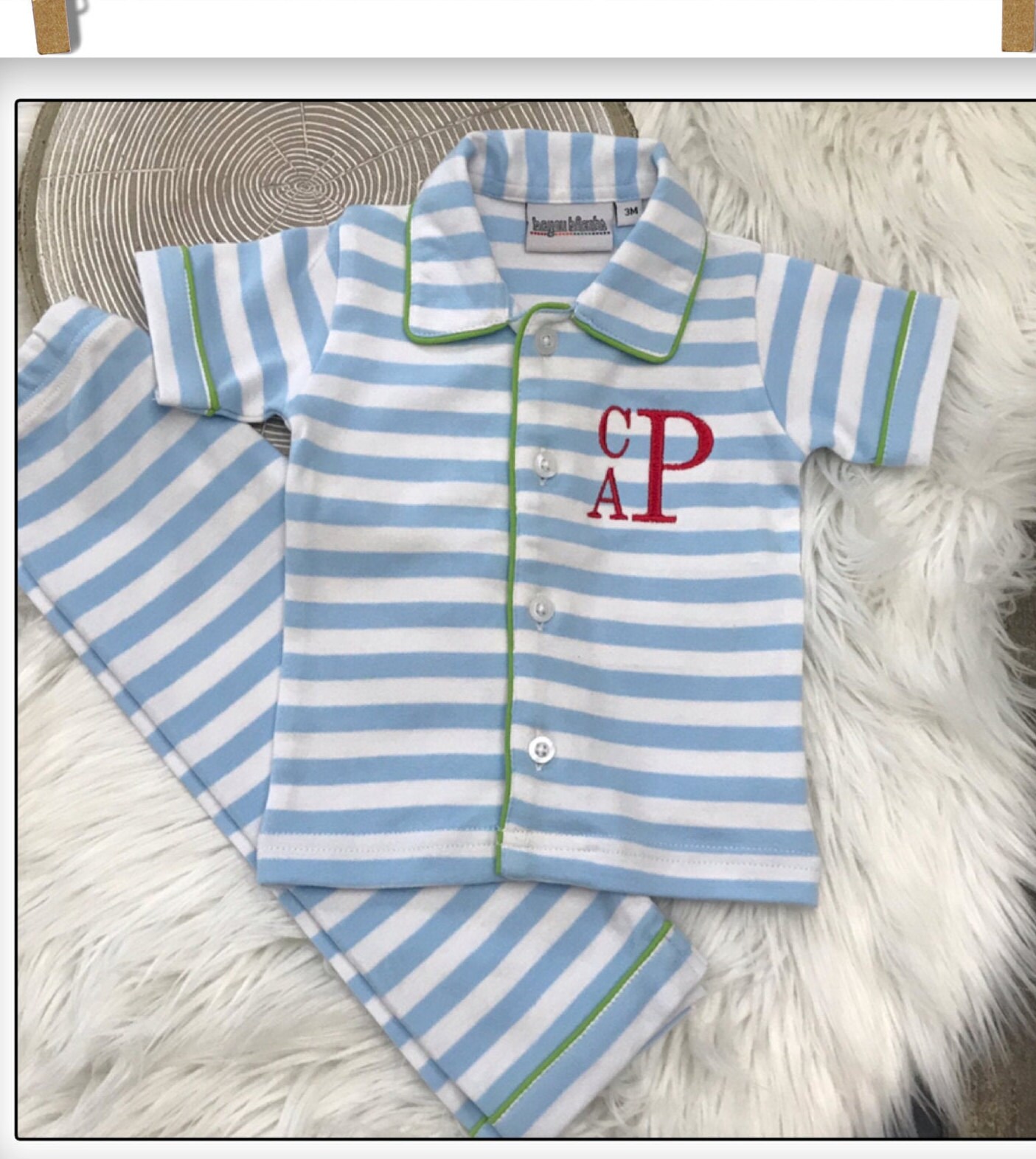 Boy Spring Pajamas Easter kids monogrammed pajamas Etsy