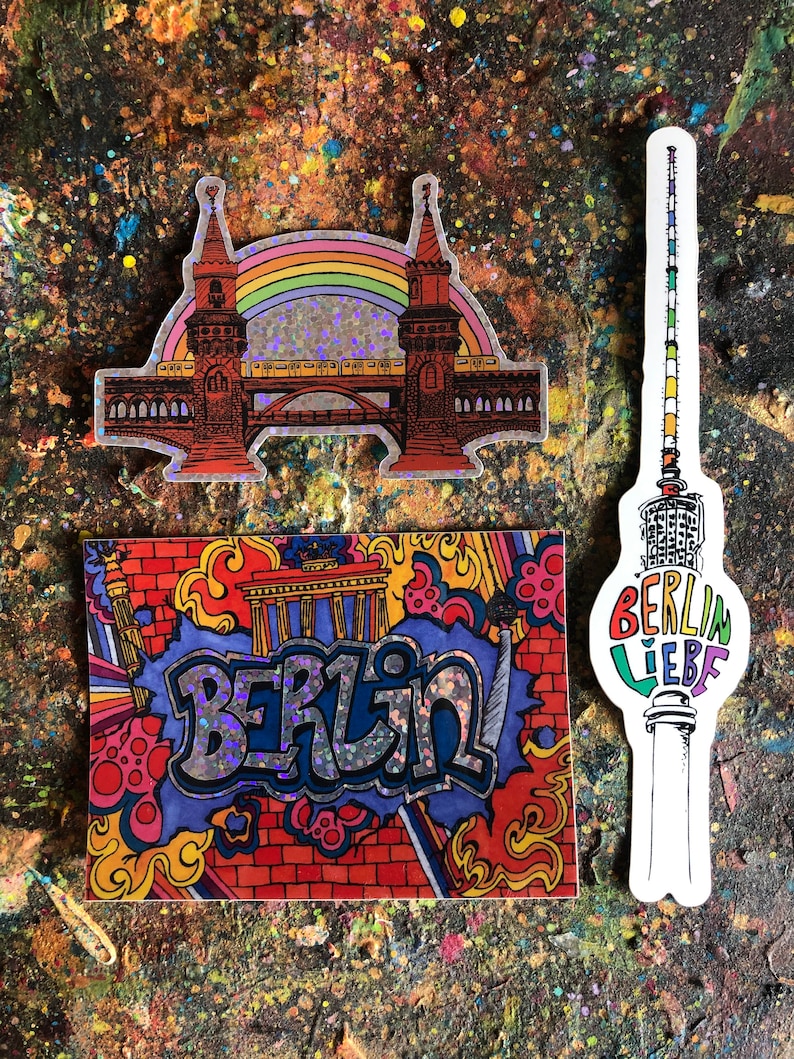 Berlin Bestseller Vinyl Sticker Pack (set of 3 Stickers) - Etsy