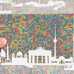 Berlin Skyline Postkarte