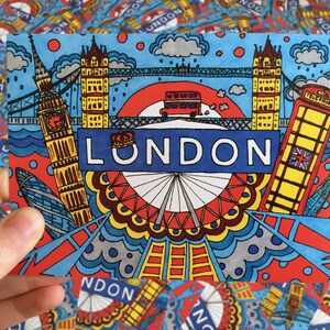 London City A6 Postkarte