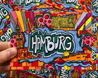 Hamburg City Postcard