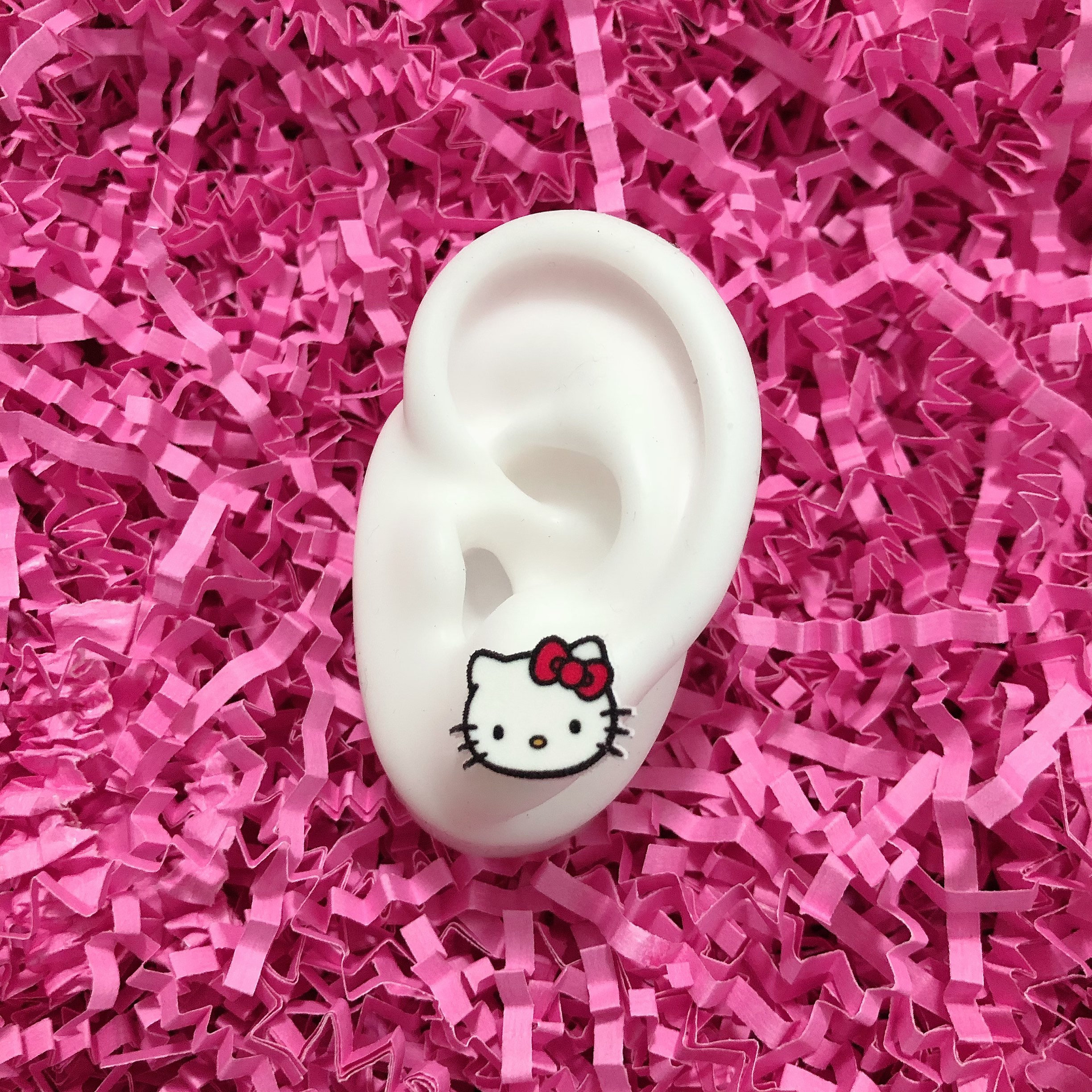 Hello Kitty Stud Earrings Etsy