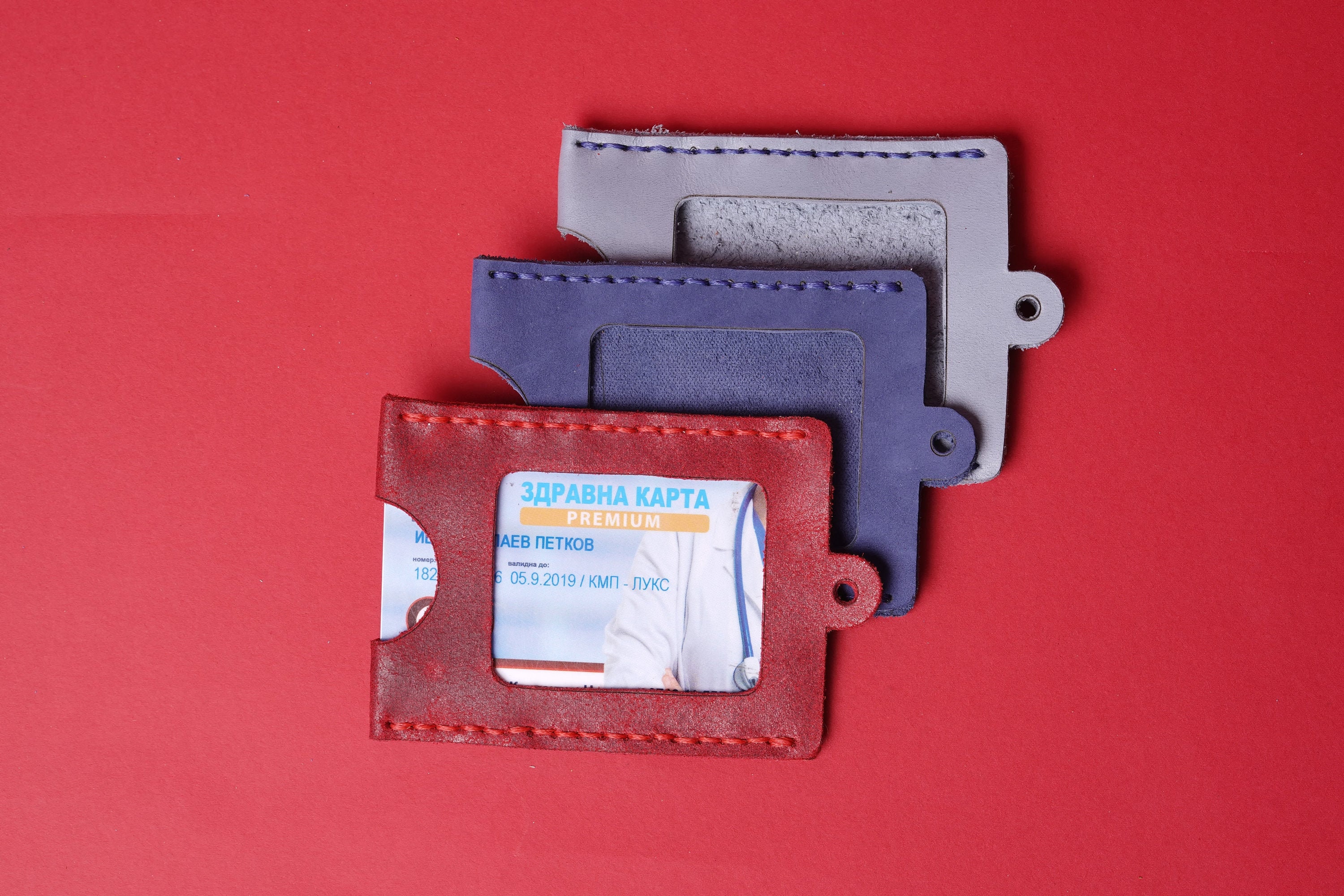 PDF Leather Pattern ID Card Holder Etsy