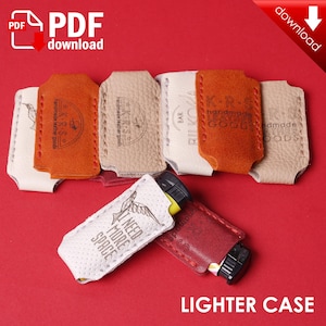 PDF Leather pattern - lighter case