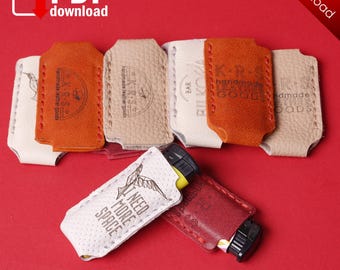 PDF Leather pattern - lighter case