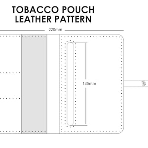 PDF Leather Pattern Tobacco Pouch - Etsy