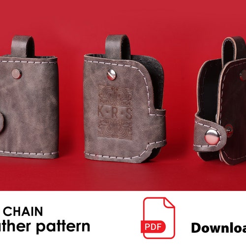 Leather Key Fob Keychain Patterns 3 Different PDF Key Bag - Etsy