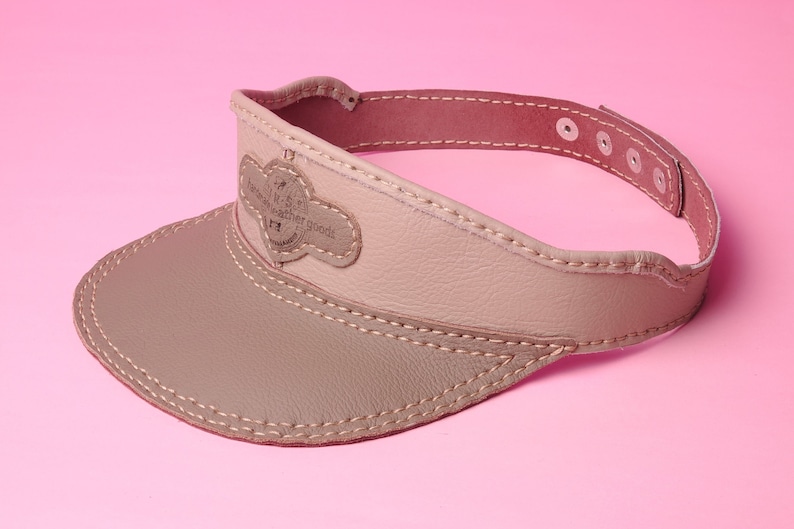 PDF Leather Pattern Leather Top Visor Sun Hat Etsy