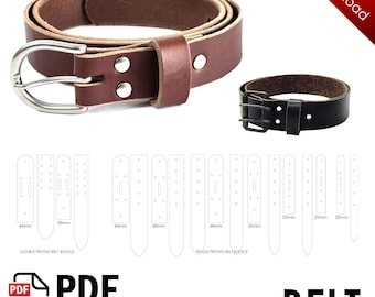 Patterns for leather belts - PDF Leather pattern