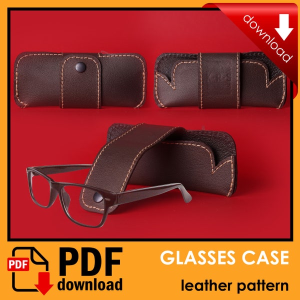 PDF Leather pattern  - Glasses Case