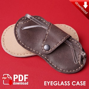 PDF Leather pattern - Glasses Case