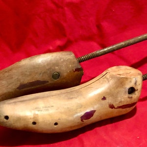 Vintage Mens Wooden Shoe Forms- Two