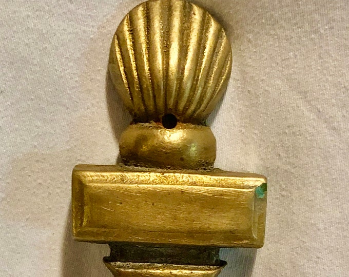 Vintage Sea Shell Brass Doorknocker