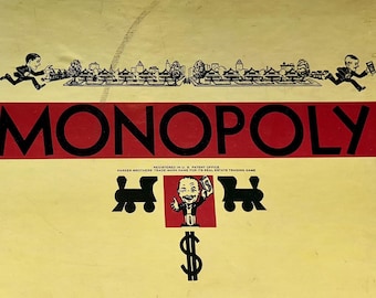 1985年製ヴィンテージモノポリーボードゲーム - パーカーブラザーズ