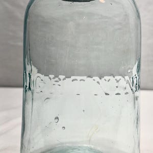 Vintage Lightening Blue Glass Canning/Preserve Jar, Patent 4/25/1882